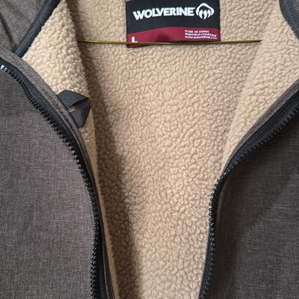 Wolverine Performance Jacket Brown Black Hooded Z… - image 4